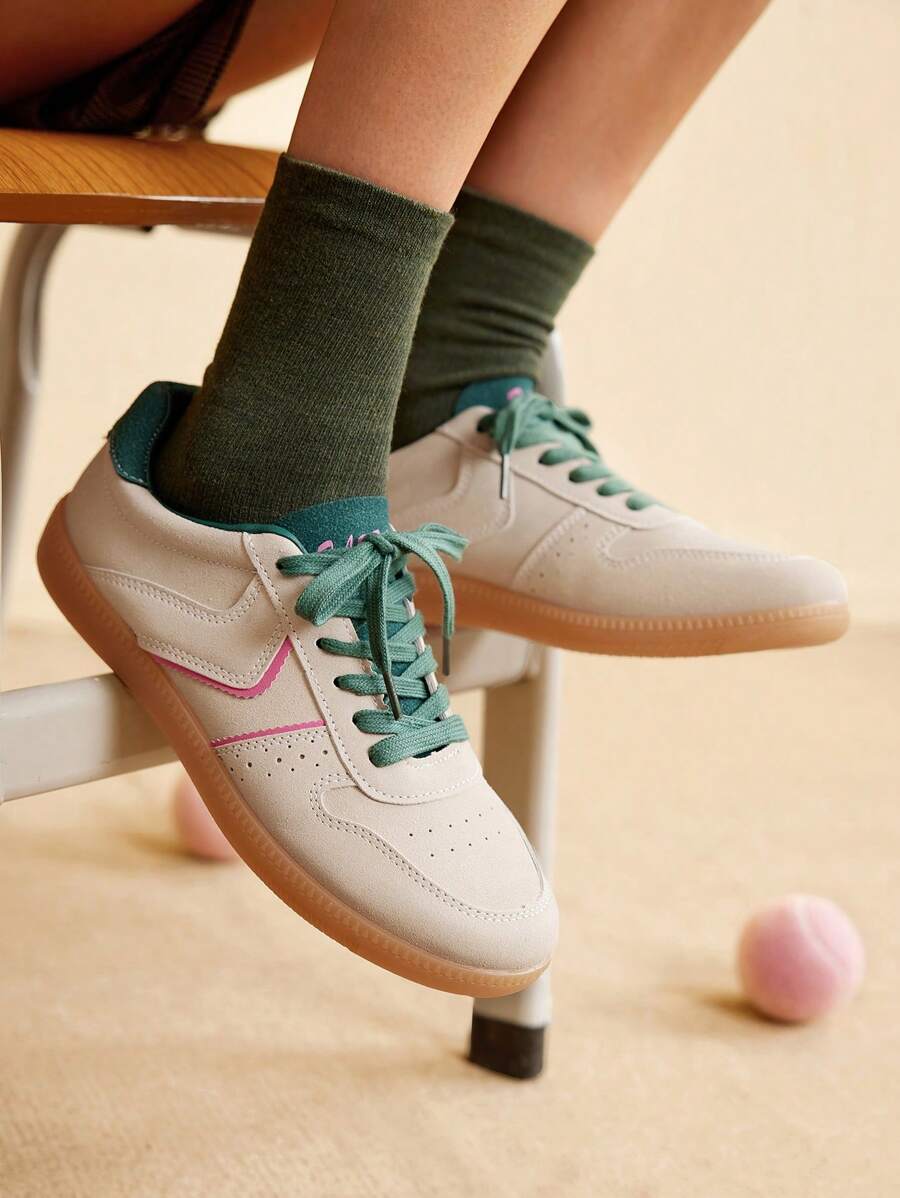 CUCCOO EASI 女士米色休闲运动鞋 - 棕色 - 查看 1