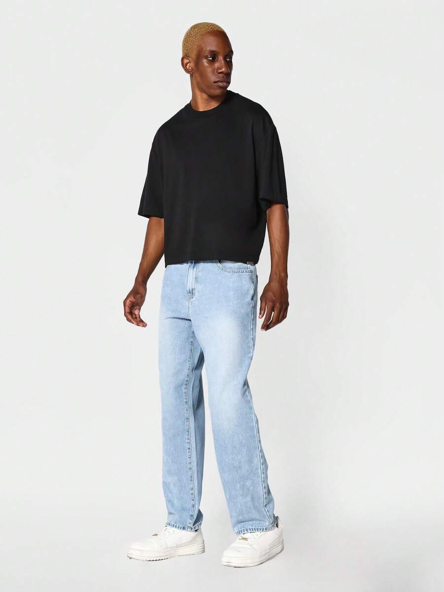 SUMWON Crop Fit Short Sleeve Essential Tee