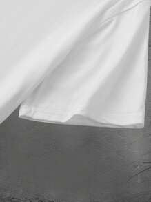 Manfinity Dauomo تي شيرت قصير الأكمام رجالي بطبعة كمامة ، صيفي