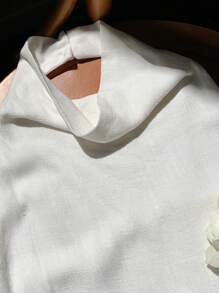 Comfortcana Top a camicia da donna in lino senza schienale, con spalline a spaghetti, ideale per le vacanze estive