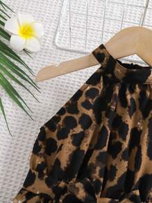 Travachic KIDS 女婴夏季可爱花卉印花连体衣 - 黑色 - 查看 6