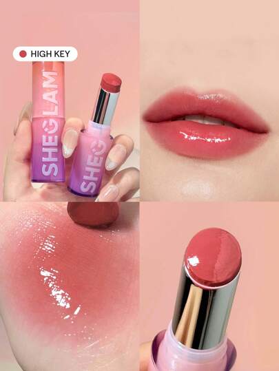 Mirror Kiss High-Shine Lipstick-High Key 12 Colori High Gloss Shine Glitter Lipstick Idratante Riduce Le Linee Sottili Delle Labbra Balsamo Per Labbra Trucco Per Labbra Marchio Bellezza Trucco Cosmetico Per Donne Ragazze Perfetto Per Autunno Inverno Ideale Per Y2K Elegante Moda Adatto Per Compleanno Natale Presente Festa Pronto Migliore Colore