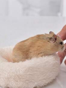 1 pieza Cama nido suave, cálida y cómoda para hámster y mascotas pequeñas en invierno
