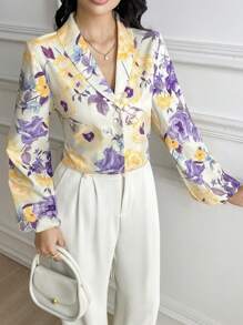 Modelyn Áo cánh nữ in hoa lãng mạn thanh lịch, mùa hè - Nhiều màu - Xem 3