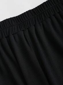 Sweetra Women Two Pieces Outfits For Daily Wear - Black - View 8