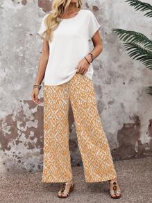 EMERY ROSE Women Two Pieces Outfits For Daily Wear - Yellow - View 4