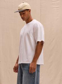Musero Boxy Fit Oversized T-Shirt Spring Summer Streetstyle Easter Vacation - White - View 2