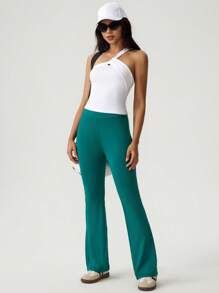 Tropiluxe Pantaloni estivi casual di colore unito da donna