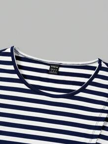 Modmama 2pcs/Set Maternity Casual Loose Nursing Short Sleeve T-Shirt Summer - Blue - View 14