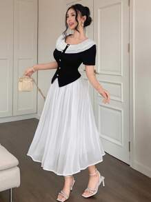 DAZY Women Two Pieces Outfits For Daily Wear - Black - View 8