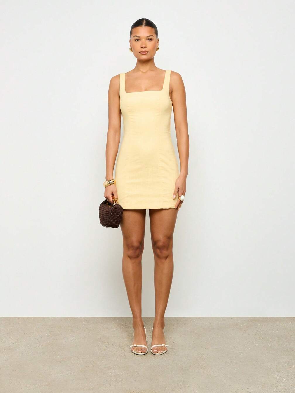 linen bodycon dress Tumotour Ankle-Length Dress For Women Sleeveless Square Neck Linen Thin Long Bodycon Dress Casual Solid Color Loose Long Maxi Dresses, Women's, Size: