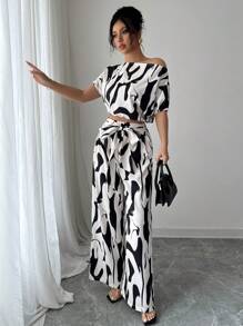 Elenzga Women Two Pieces Outfits For Daily Wear - Multicolor - View 5