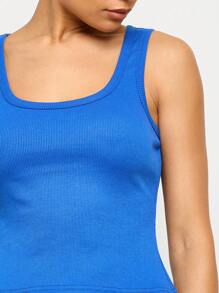 AiiRZ Scoop Neck Ribbed Basic Tank Top
