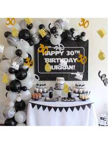 1 bolsa/2 bolsas de Confeti de números en negro y dorado para decoración de fiesta de cumpleaños feliz 18/30/40/50/60, decoración de escritorio, confeti de papel multicolor, Navidad (1 bolsa/15g, 2 bolsas/30g)