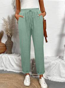 EMERY ROSE Women's Spring & Summer Textured Denim Blue Jeggings Fall Cloth For Women - Mint Green - View 3