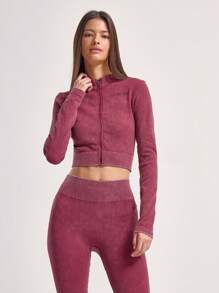 Musera Sport Women Sports Jackets, Padel, Tennis, Pickleball Gym Fitness - Burgundy - View 1