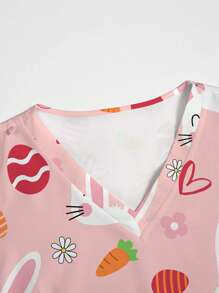 PopScrub Easter Bunny Printed Short Sleeve Scrub Uniforms Top Easter Cartoon Rabbit & Blessing Spring Print V-Neck Short Sleeve Pocket Nurse Scrub Uniform Top, Suitable For Women Scrub Nurse Scrub Tops Print V Neck Frosted Scrub Top, Casual Short Sleeve Work Wear, Women Sweetheart V-Neck Ruched Blouse, Women Short Sleeve V-Neck Nurse Scrub Uniform Shirt With 2 Pockets, Soft Stretchy Ruched Graphic Tee V-Neck Short Sleeve Blouse For Lady Wear Women's V-Neck Short Sleeve Double Pocket Cute Cartoon Animal Pink Heart Rabbit Print Simple Nurse Uniform Set/Doctor Work Uniform Set/ Examination & Surgery Uniform Set/Solid Color Pet Grooming Work Uniform Set/Nutritionist Work Uniform Short Sleeve Set/Functional Multi-Pocket Lab Work Uniform Top