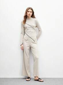 CUCCOO BIZCHIC Punk Style Women PU Leather Round Toe Hollowed-Out Rivet Decor Flat Gladiator Sandals - Black - View 6