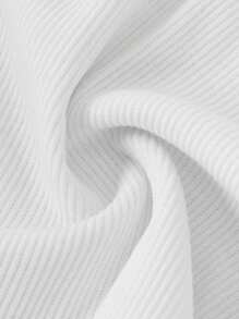 SHEIN Girlism Ensemble de 2 pièces pour filles pré-adolescentes : débardeur en tricot unicolore + jupe évasée imprimée en tissu, décontracté pour les vacances