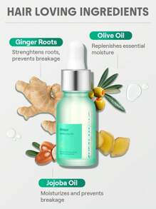 SHEGLAM HAIR Ginger Hair & Scalp Oil-15ml/0.5 Fl Oz,Hair Strengthening Oil,Hair Care Essential Oil,Ginger Oil Hydrating Oil Serum,Nourishes Hair Follicles,Fortifies Hair Roots & Boosts Natural Shine,Enriched With Ginger Oil,Olive Oil & Jojoba Oil Suitable For Weak And Shedding Hair Makeup Beach Y2k Travel Camping School Cosplay Gift Campus Fashion