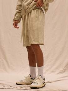Musero Oversized Check Print Jogger Shorts Tracksuit Bottom Only Spring Summer Streetstyle Easter Vacation - Multicolor - View 3
