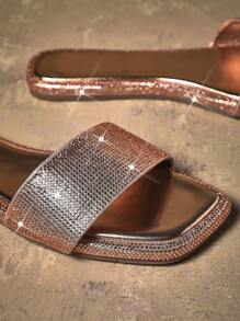 SHUZIA Dép đế bằng thoải mái giản dị thời trang dành cho nữ - Hoa hồng vàng - Xem 7