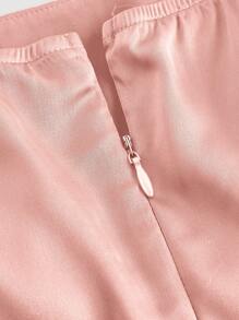 SHEIN MOD 1 件女士优雅露肩粉色长裙、女士生日礼服、女士婚礼宾客礼服、女士巡航服装、情人节礼服、粉色连衣裙优雅大方、女士性感俱乐部服装 - 粉色 - 查看 5