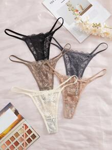 Snug Zone 5 pièces/set Petite culotte femme en dentelle sexy, culottes confortables