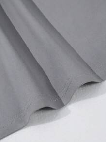 Manfinity Homme Men's Deer Letter Printed T-Shirt And Pants 2 Pieces Set, Casual Men Outfit, Outfit For Men, Men Casual Outfits - Multicolor - View 4