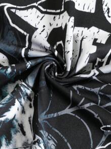 Manfinity EMRG Men's Letter & Skeleton Print Round Neck Casual Tank Top - Multicolor - View 4