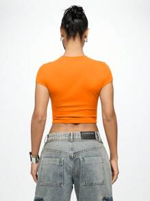 SUMWON WOMEN 比佛利山庄 90210 LA County 短款上衣婴儿 T 恤 Y2K 风格复古短袖修身夏季节日街头服饰都市休闲度假必备