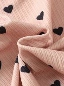 3pcs/Set Girls Knit Solid Color Round Neck Fitted Casual Vest Set