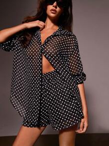 Athîral 女士日常两件套服装 - 黑與白 - 查看 1