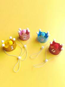 宠物狗/猫生日装扮派对配饰套装，包括帽子和围兜，可自由调节，可爱轻便，适合生日、节日派对等场合。 - 彩色 - 查看 7