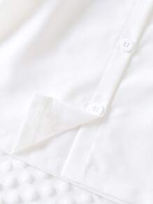 SHEIN 2 Pieces Set: Girls Embroidered Ruffle Blouse + Tulle Frill Hem Skirt - Green - View 7