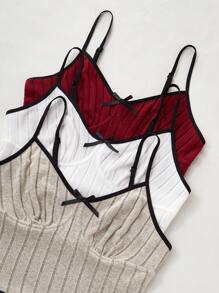 Snug Zone Ensemble de 3 pièces de tenues de détente casual d'une seule couleur, à la mode pour l'été