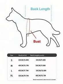 1pc Pet Dog/Cat Clothes, Cute Bear Design, Made Of Spun Rayon, Suitable For Small And Medium Breed Dogs - Multicolor - View 7