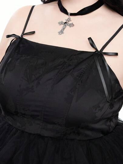 Goth Vestido largo de estilo gótico con estampado degradado, sin mangas y con lazo, con parte delantera y trasera corta, adecuado para graduación y baile de verano en tallas grandes