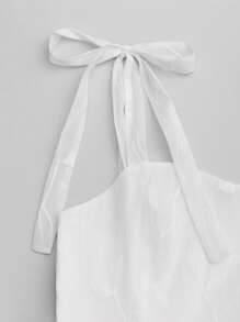 Selianne 女士夏季刺绣优雅度假连衣裙