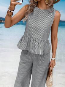 EMERY ROSE Women Two Pieces Outfits For Daily Wear Island Vacation Outfits - Multicolor - View 5