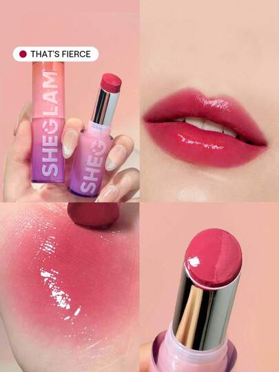 Mirror Kiss High-Shine Lipstick-That'S Fierce 12 Colors High Gloss Shine Glitter Lipstick Moisturizing Reduce Lip Fine Lines Lip Balm Lip Makeup Brand Beauty Makeup Face Paint Cosmetic For Women Girls Perfect For Fall Winter Ideal For Y2K Fancy Fashion Suitable For Birthday Christmas Present Party Ready Best Color