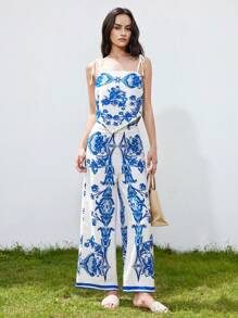 SHEIN Privé 女士日常两件套服装 - 彩色 - 查看 5