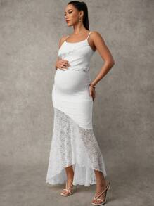 MaterniChic Maternity Two Pieces Suits Maternity 2 Pieces Set White - White - View 4