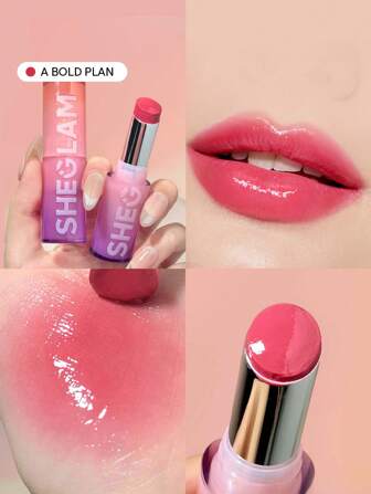 Mirror Kiss High-Shine Lipstick-A Bold Plan 12 Colori High Gloss Shine Glitter Lipstick Idratante Riduce Le Linee Sottili Delle Labbra Balsamo Per Labbra Trucco Per Labbra Marchio Bellezza Trucco Cosmetico Per Donne Ragazze Perfetto Per Autunno Inverno Ideale Per Y2K Elegante Moda Adatto Per Compleanno Natale Presente Festa Pronto Migliore Colore