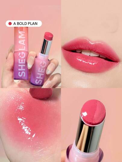 Mirror Kiss High-Shine Lipstick-A Bold Plan 12 Colors High Gloss Shine Glitter Lipstick Moisturizing Reduce Lip Fine Lines Lip Balm Lip Makeup Brand Beauty Makeup Face Paint Cosmetic For Women Girls Perfect For Fall Winter Ideal For Y2K Fancy Fashion Suitable For Birthday Christmas Present Party Ready Best Color