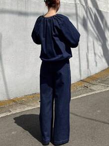 FRIFUL Conjunto de 2 piezas de mujer de mezclilla