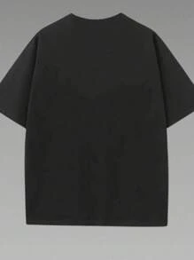 Funny "John Pork Is Calling" Print T-Shirt, Humorous Pig Lover Graphic Tee, Fashionable Streetwear Plus Size Women T-Shirt - Black - View 2