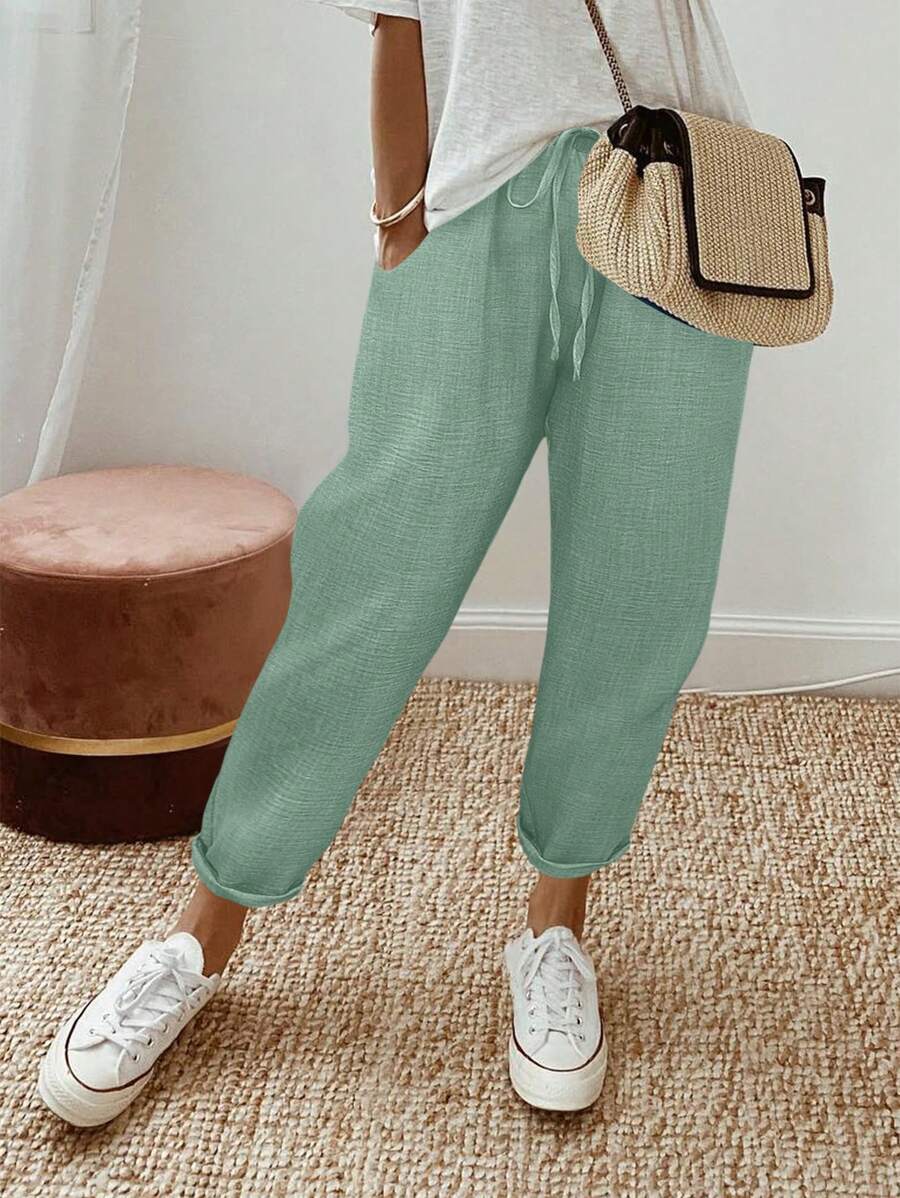 EMERY ROSE Women's Spring & Summer Textured Denim Blue Jeggings Fall Cloth For Women - Mint Green - View 1