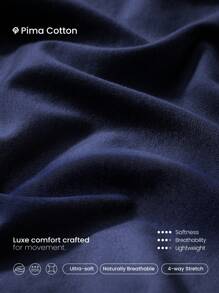 GLOWMODE 比马棉反光开衩背心 健身 夏季 - Dark Blue - 查看 4