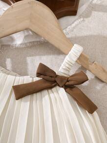 SHEIN Vintaside Kids Baby Girl Fashion Cute Sleeveless Pleated Cake Skirt, Summer Gradient Color Sling Design, Suitable For Party Vacation Baby Girl Clothes Women Summer Dress Summer Dresses For Girls Toddler Girl Clothes Dress - Multicolor - View 4